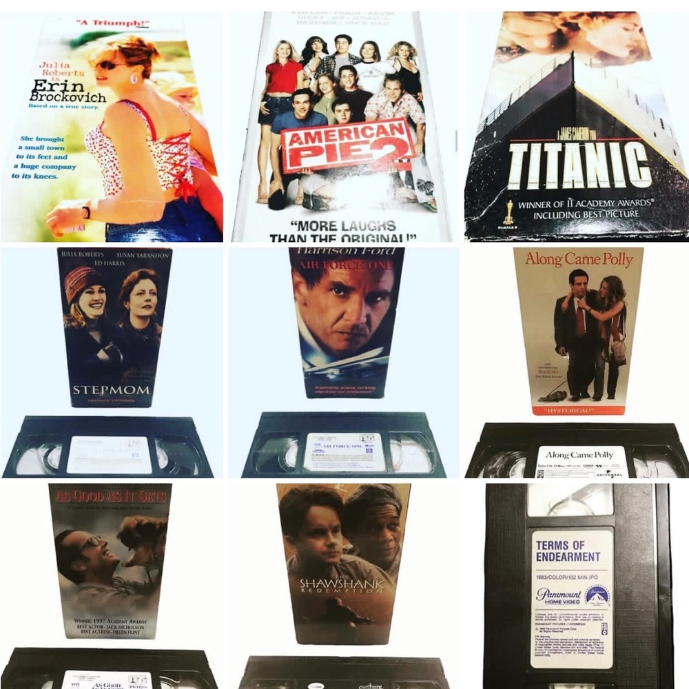 12 Assorted Vintage VHS Movie Tapes - UNTESTED
